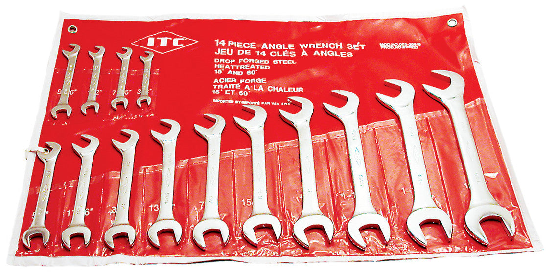 ITC ITC IACW-14 14-Piece S.A.E. Angle Wrench Set – 60° & 15°
