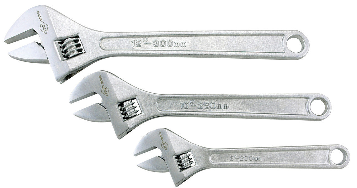 ITC ITC IAW-3S 3-Piece Adjustable Wrench Set – 8", 10", 12"