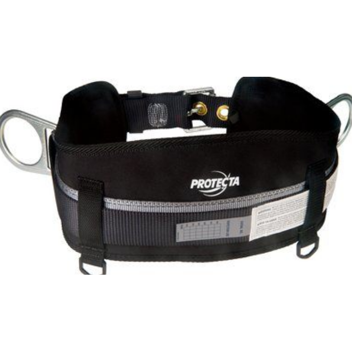 TONGUE BUCKLE BELT W/SIDE D-RINGS AND 6IN HIP PAD MD/LG