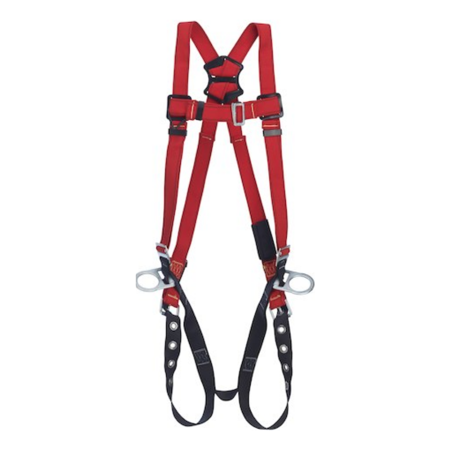 BACK AND SIDE D-RINGS KEVLAR TYPE WEB TONGUE BUCKLE LEG STRAPS SM