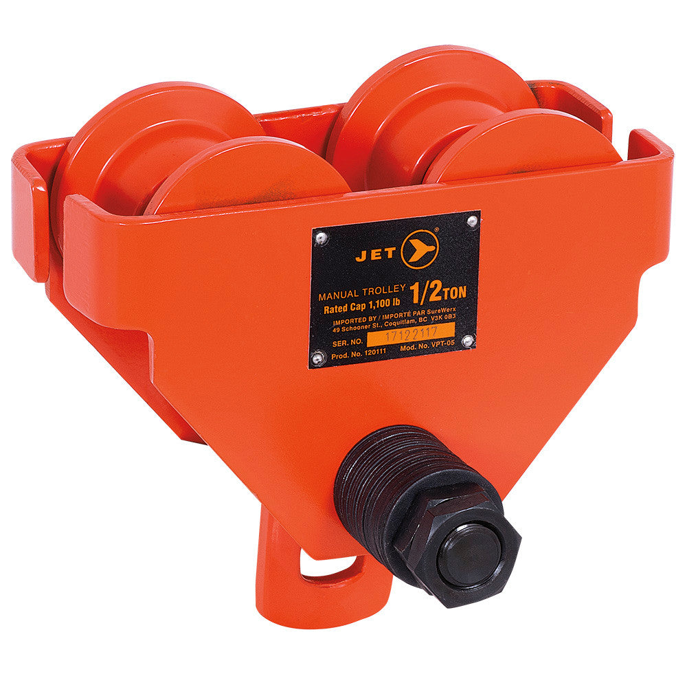 JET Tools JET Tools VPT-05 VPT Series 1/2 Ton Manual Trolley