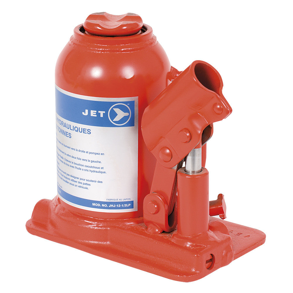 JET Tools JET Tools JHJ-12-1/2LP Low Profile Hydraulic Bottle Jack — 12-1/2 Ton