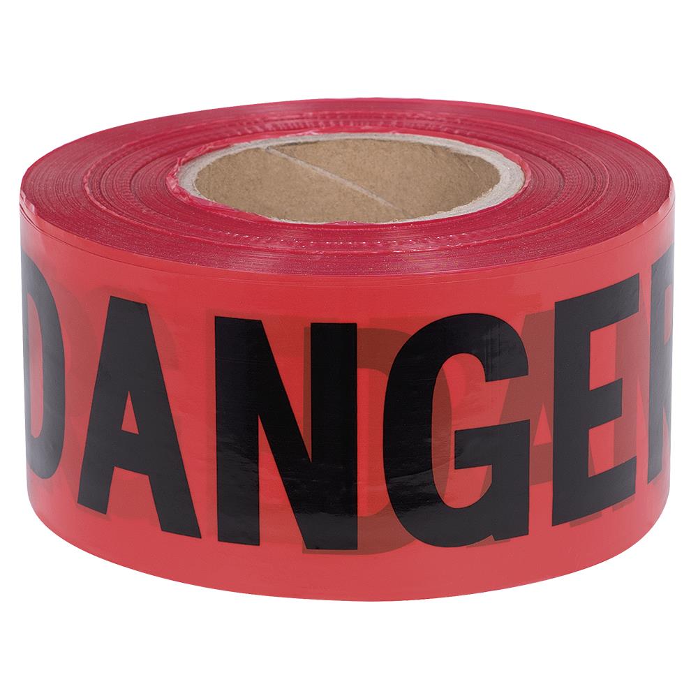 Pioneer Danger Tape — Red — 0.04 mm — 1,000 ft / 304.8 m