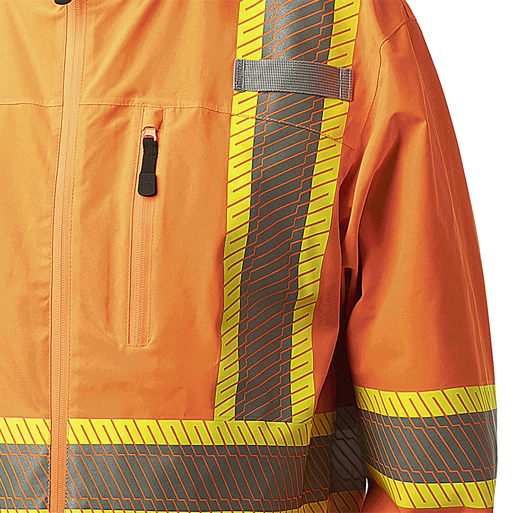 Pioneer 5220 Softshell Waterproof Breathable Premium Safety Jacket - Hi-Viz Orange