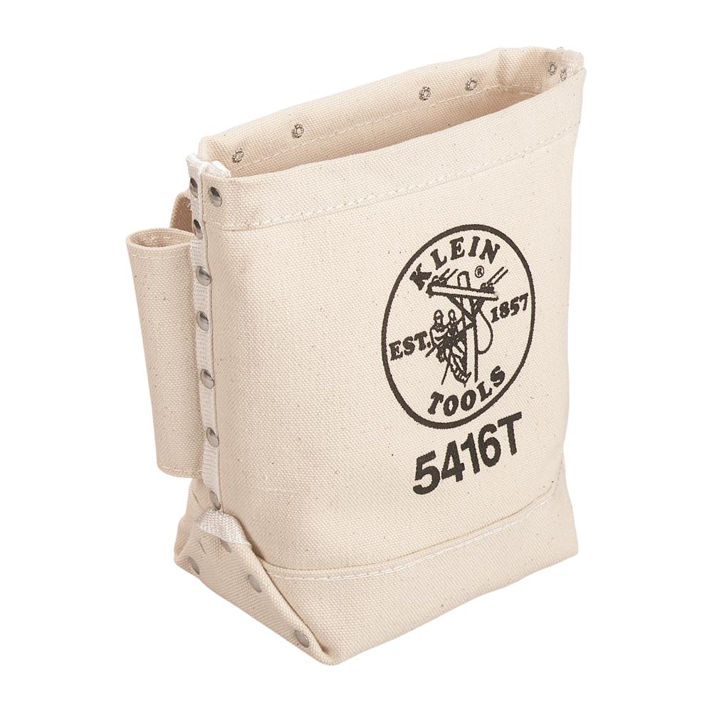KLEIN TOOL BAG, BULL-PIN AND BOLT BAG, TUNNEL LOOP, CANVAS, 5 X 10 X 9-INCH