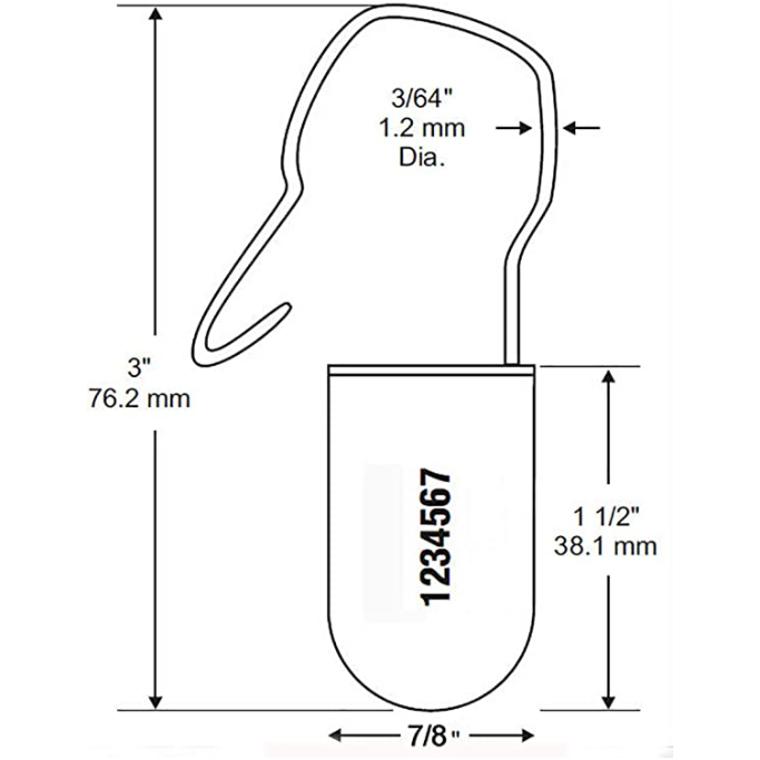 100 PLASTIC PADLOCKS TAMPER PROOF SECURITY SEALS