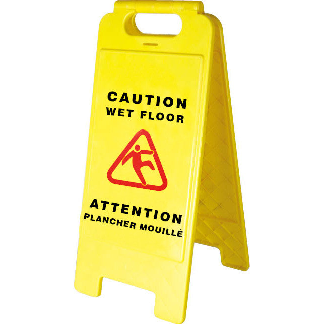 Pioneer Pioneer 301 Bilingual Wet Floor Warning Sign