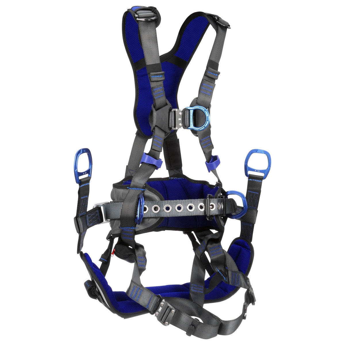 3M DBI-SALA ExoFit X300 Comfort X-Style tower climbing safety harness, shared family view for three size options