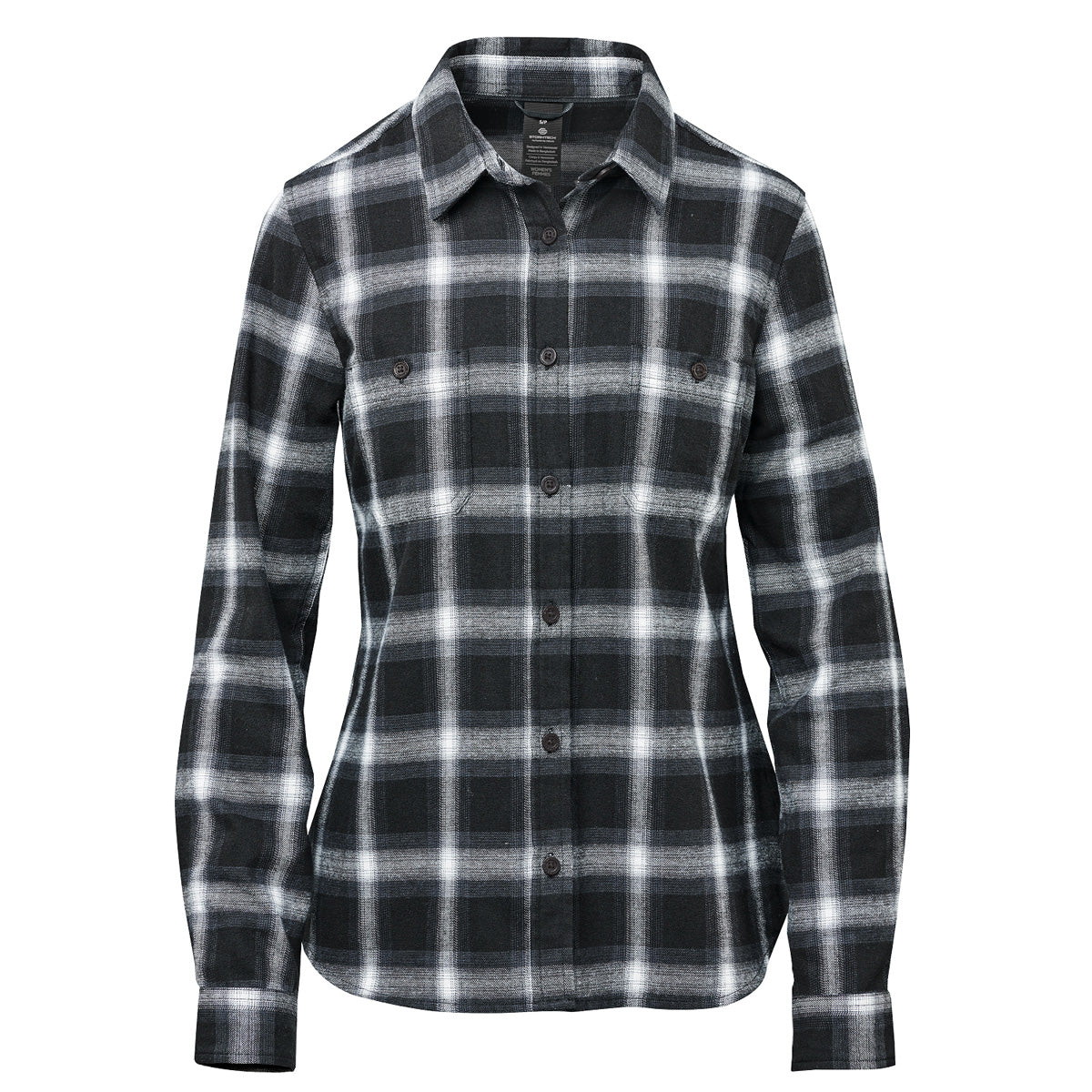 Stormtech Stormtech CSL-2W Women's Chesapeake Long Sleeve Shirt – M / Black/White Plaid