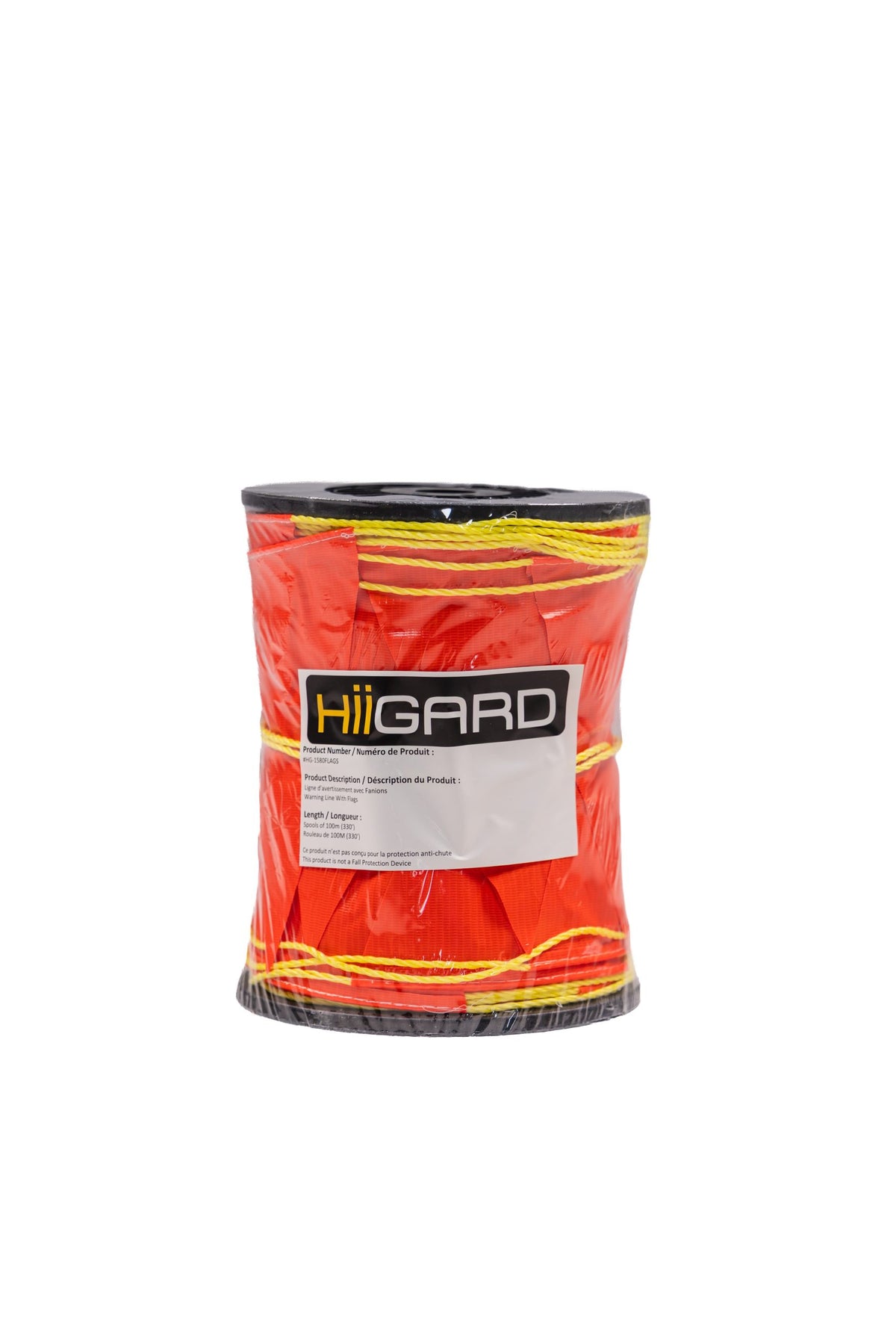HIIGARD HIIGARD Flagged Warning Line, 3/16-Inch Polypropylene Rope