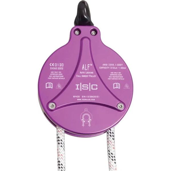 The ALF Climb Assist Pulley was designed for the Challenge Course industry, as a simple method of protecting users on thier way around a High Ropes/Challenge course. The ALF is also a protection solution for workers on towers, masts, Wind Turbines and even in constrution applications where a cost-effective, temporary climb assist solution is required for short duration working. In the event of a fall, the ALF Pulley locks on quickly to arrest the fall. As fall distances are extremely small, it is extremely