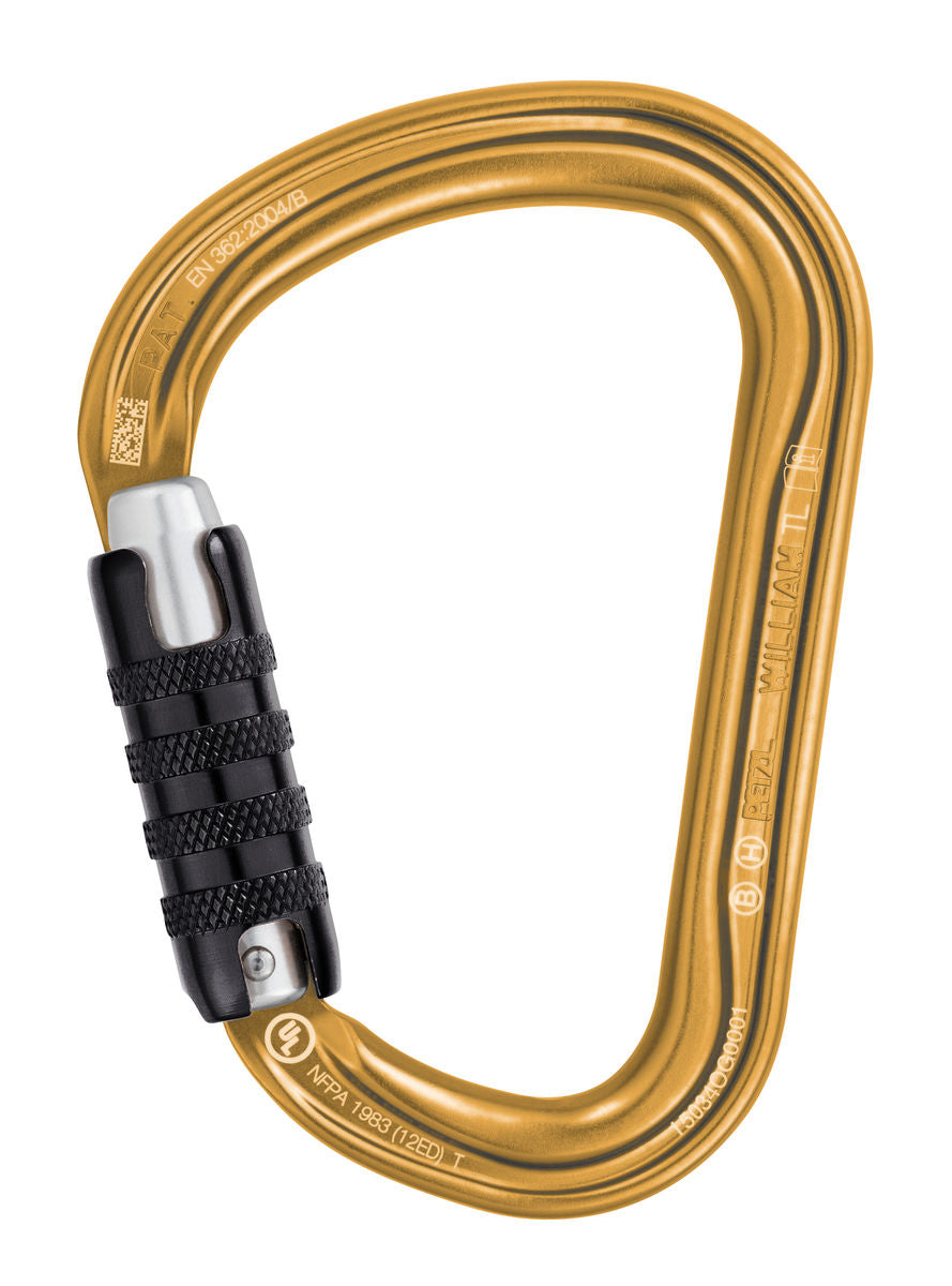PETZL Petzl WILLIAM Asymmetric Aluminium Carabiner, M36A TLN
