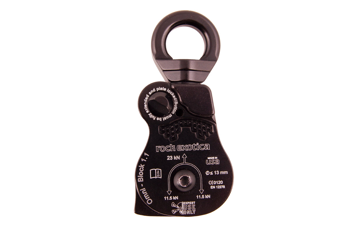 ROCK EXOTICA ROCK EXOTICA Omni-Block 1.1 Single Pulley, Black — P54 B