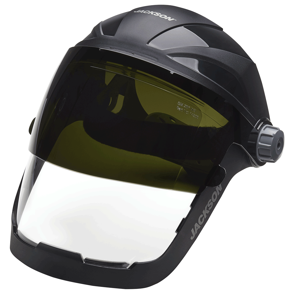 JACKSON SAFETY QUAD 500 SERIES FACE SHIELD WIT HSHADE 5 IR FLIP-UP WINDOW