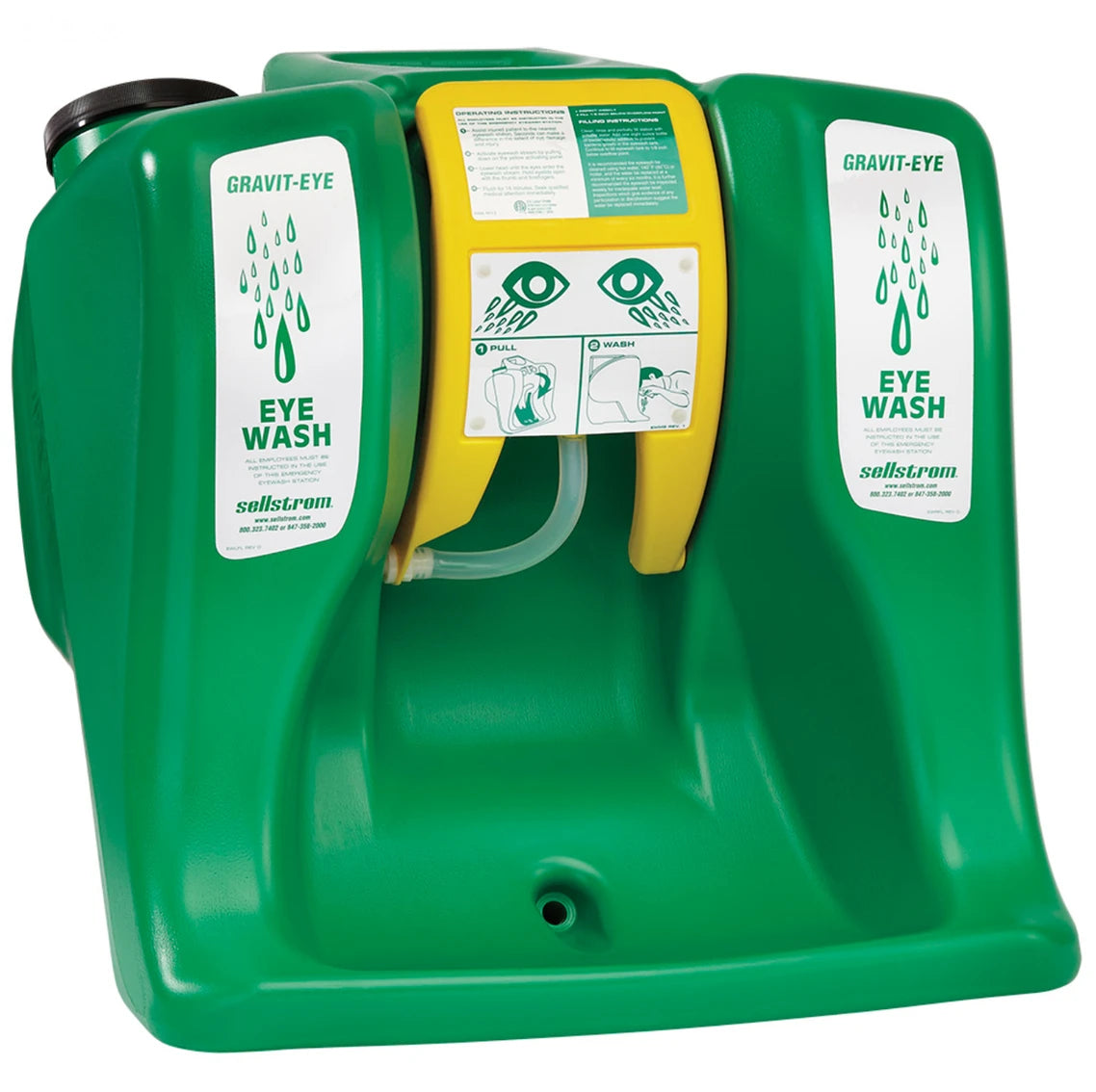 Sellstrom Sellstrom SUW-S90320 16-Gallon Portable Gravity-Fed Eyewash Station