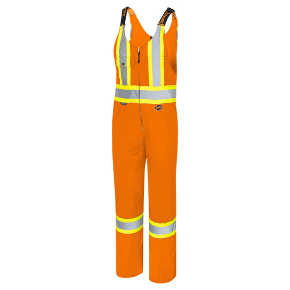 PIONEER 6617 SAFETY POLY/COTTON OVERALLS - HI-VIZ ORANGE