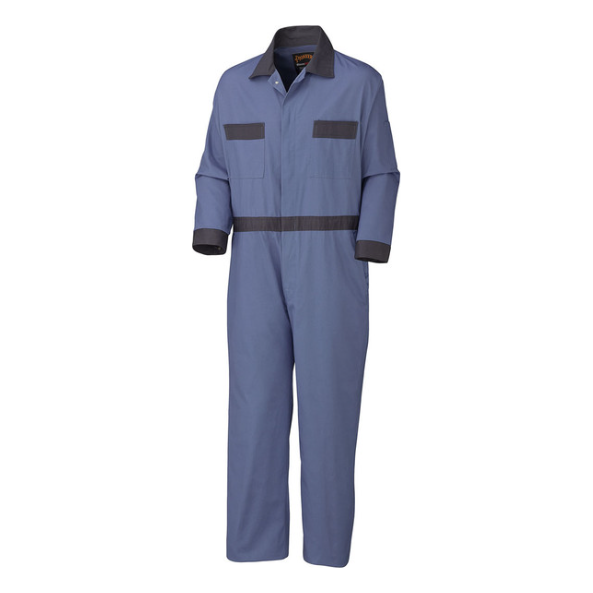 PIONEER 5133 COVERALL WITH CONCEALED BRASS BUTTONS - NAVY