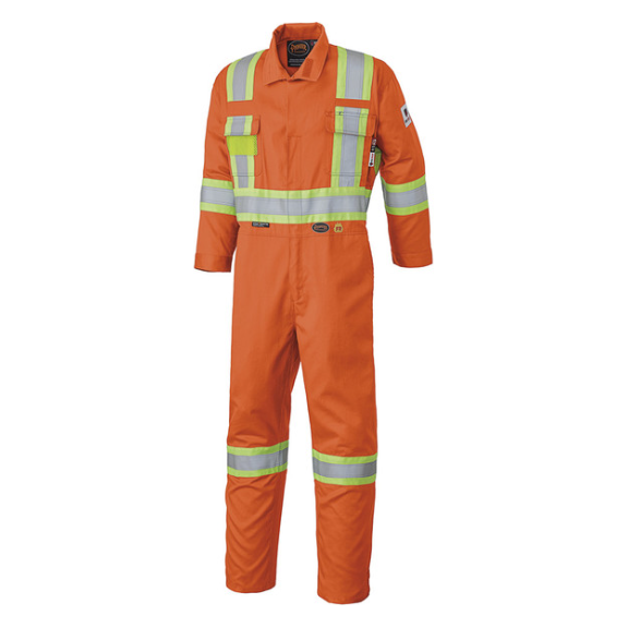 PIONEER 7705 FR-TECH® FLAME RESISTANT/ARC RATED 7OZ COVERALL - HI-VIZ ORANGE
