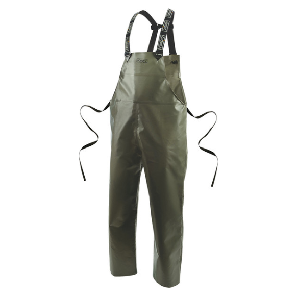 RANPRO P35 060 CANADIAN WATERPROOF RAIN BIB PANTS - GREEN