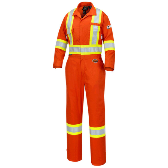 PIONEER 7702W FR-TECH 88/12 7OZ. WOMEN'S FR/ARC COVERALLS - HI-VIZ ORANGE