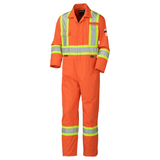 PIONEER 5551 ANTISTATIC FLAME GARD COVERALL - HI-VIZ ORANGE