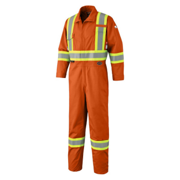 PIONEER 7702T FR-TECH¢ FLAME RESISTANT 7 OZ HI-VIZ SAFETY COVERALL - HI-VIZ ORANGE (TALL)