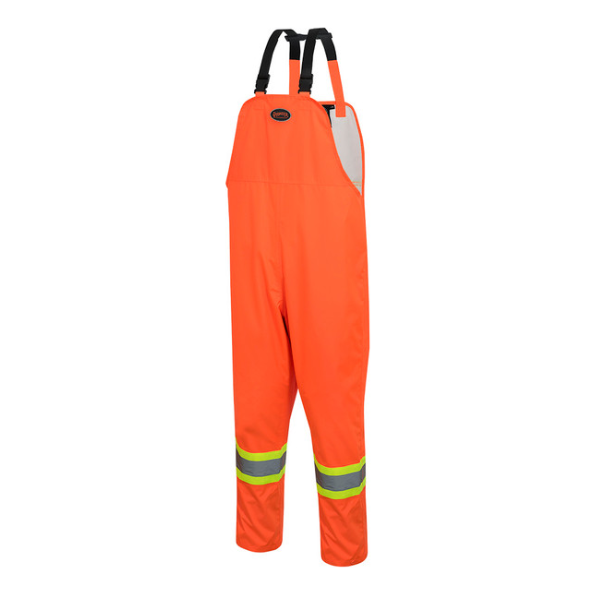 PIONEER 5627 WATERPROOF SAFETY BIB PANTS - HI-VIZ ORANGE