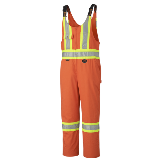 PIONEER 6617ZT POLY/COTTON SAFETY OVERALLS - HI-VIZ ORANGE (TALL)
