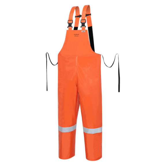 RANPRO P162 041 UTILI-GARD® FLAME RESISTANT/ARC RATED WATERPROOF BIB PANTS - HI-VIZ ORANGE