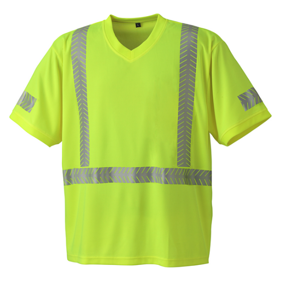 PIONEER 6901 UV PROTECTION COOLPASS® SAFETY T-SHIRT - HI-VIZ YELLOW/GREEN