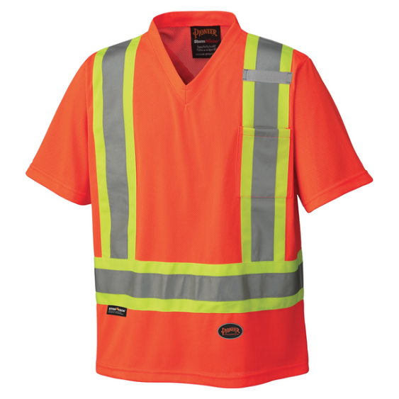 PIONEER 6979 MICRO MESH SAFETY T-SHIRT - HI-VIZ ORANGE