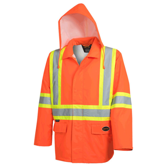 PIONEER 5626 "THE ROCK" WATERPROOF SAFETY JACKET - HI-VIZ ORANGE
