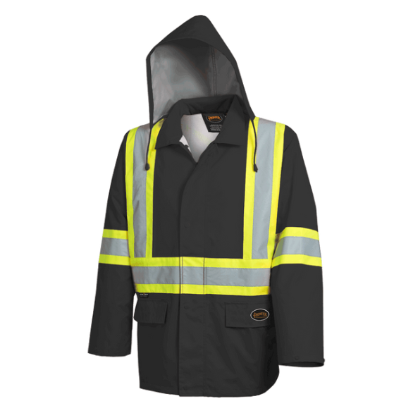 PIONEER 5628BK "THE ROCK" WATERPROOF SAFETY JACKETS - BLACK