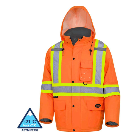 PIONEER 5030 100% WATERPROOF WINTER QUILTED SAFETY PARKA
