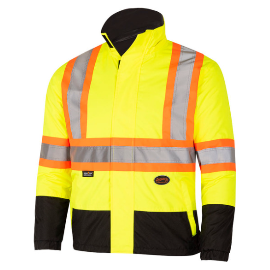 PIONEER 5771 REVERSIBLE SAFETY JACKET - HI-VIZ YELLOW