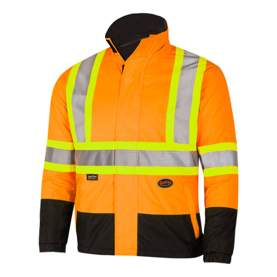 PIONEER 5770 REVERSIBLE SAFETY JACKET - HI-VIZ ORANGE