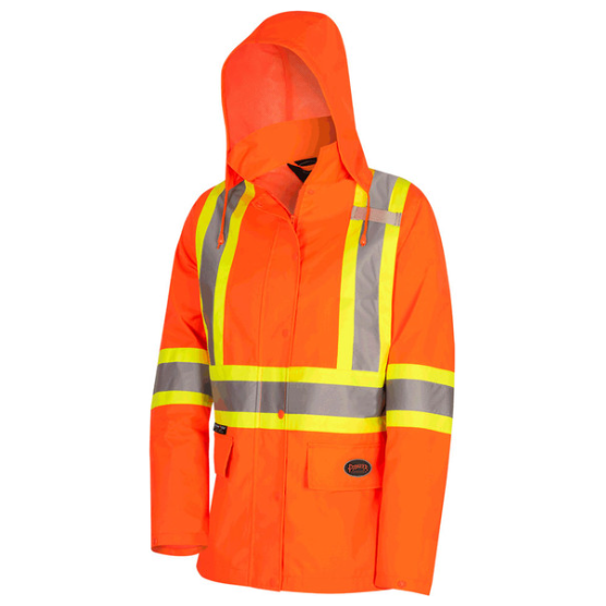 PIONEER 5626W WOMEN'S WATERPROOF JACKET - HI-VIZ ORANGE