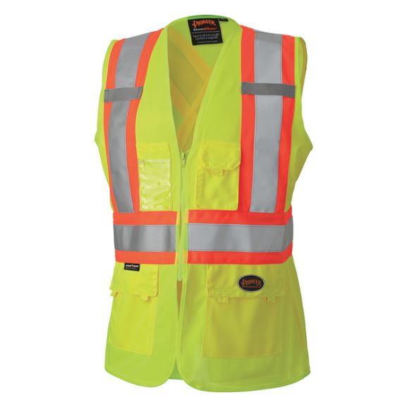 PIONEER 139 WOMEN'S SAFETY VEST - HI-VIZ YELLOW/GREEN