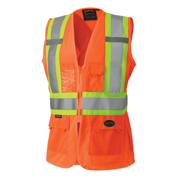 PIONEER 136 WOMEN'S SAFETY VEST - HI-VIZ ORANGE