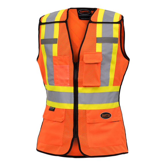 PIONEER 486 WOMEN'S TEAR-AWAY SAFETY VEST - HI-VIZ ORANGE