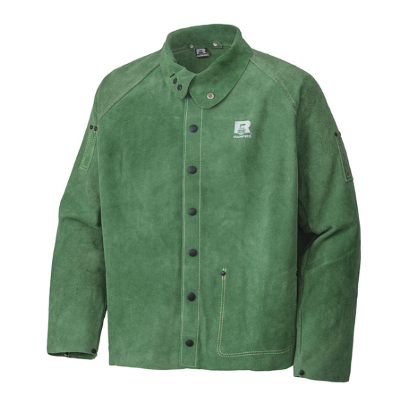 RANPRO WJ 100 FLAME RESISTANT WELDING JACKET - PREMIUM KEVLAR®-STITCHED LEATHER