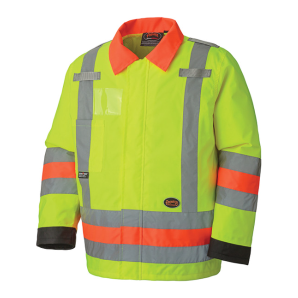PIONEER 6037 HI-VIS TRAFFIC CONTROL WATERPROOF SAFETY JACKET