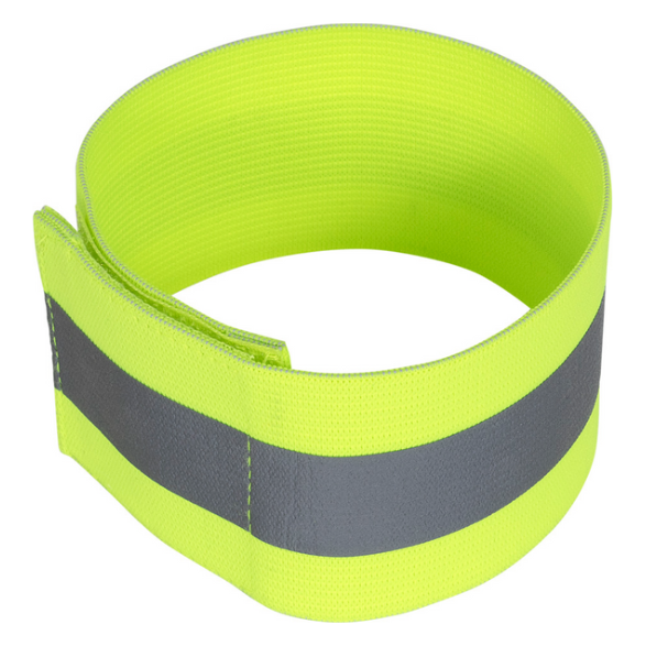 PIONEER 1141 ELASTIC ARM BANDS - HI-VIZ YELLOW/GREEN (PAIR)