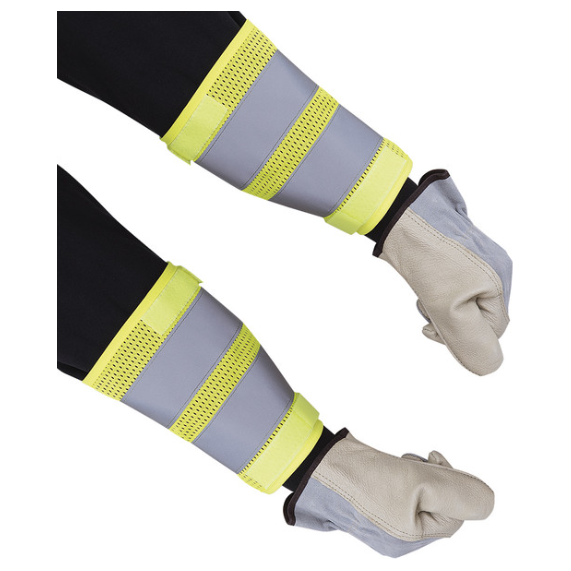 PIONEER 164A TRAFFIC CUFFS - HI-VIZ YELLOW (PAIR)