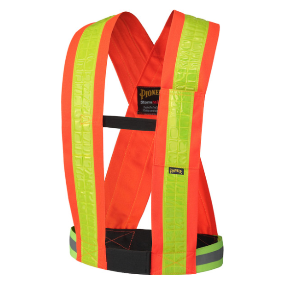 PIONEER 5593 SAFETY SASH - HI-VIZ ORANGE