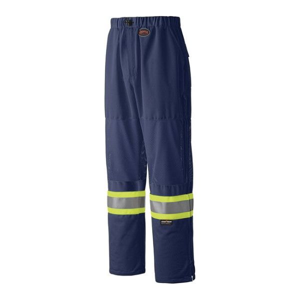 PIONEER 6003P MESH LEG PANELS TRAFFIC SAFETY PANTS - NAVY