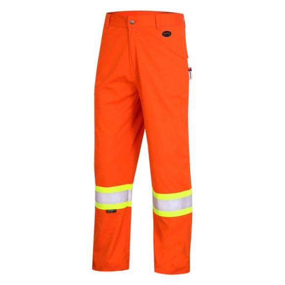 PIONEER 7763 FR-TECH® FLAME RESISTANT/ARC RATED 7 OZ SAFETY PANT - HI-VIZ ORANGE