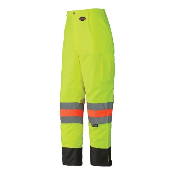 PIONEER 6039 WATERPROOF TRAFFIC SAFETY PANTS - HI-VIZ YELLOW/GREEN