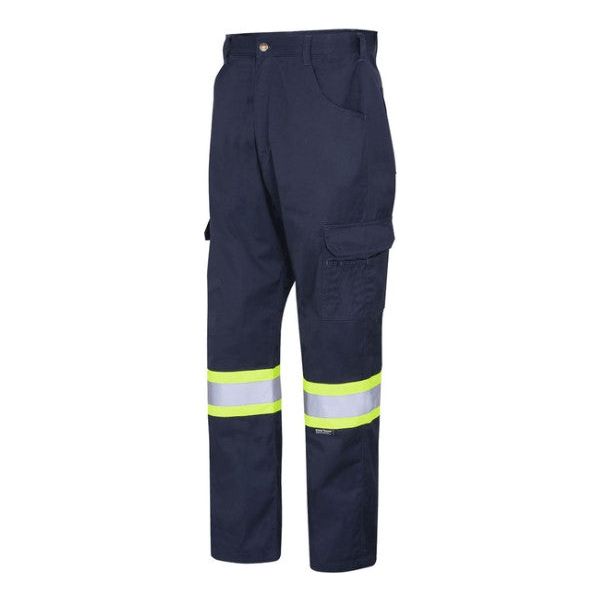 PIONEER 4409 POLY/COTTON WORK PANTS - HI-VIZ NAVY