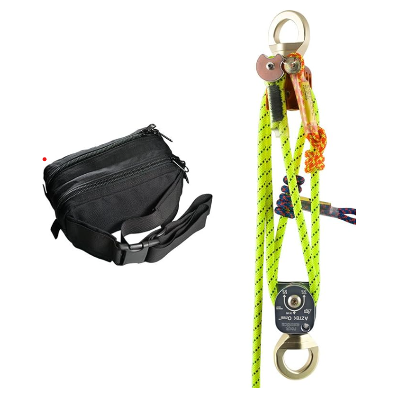 Rock Exotica Aztek Pulley Kit (1-Aztek Pulley Set, 1-Aztek Rope Set, 1-Aztek Bag)